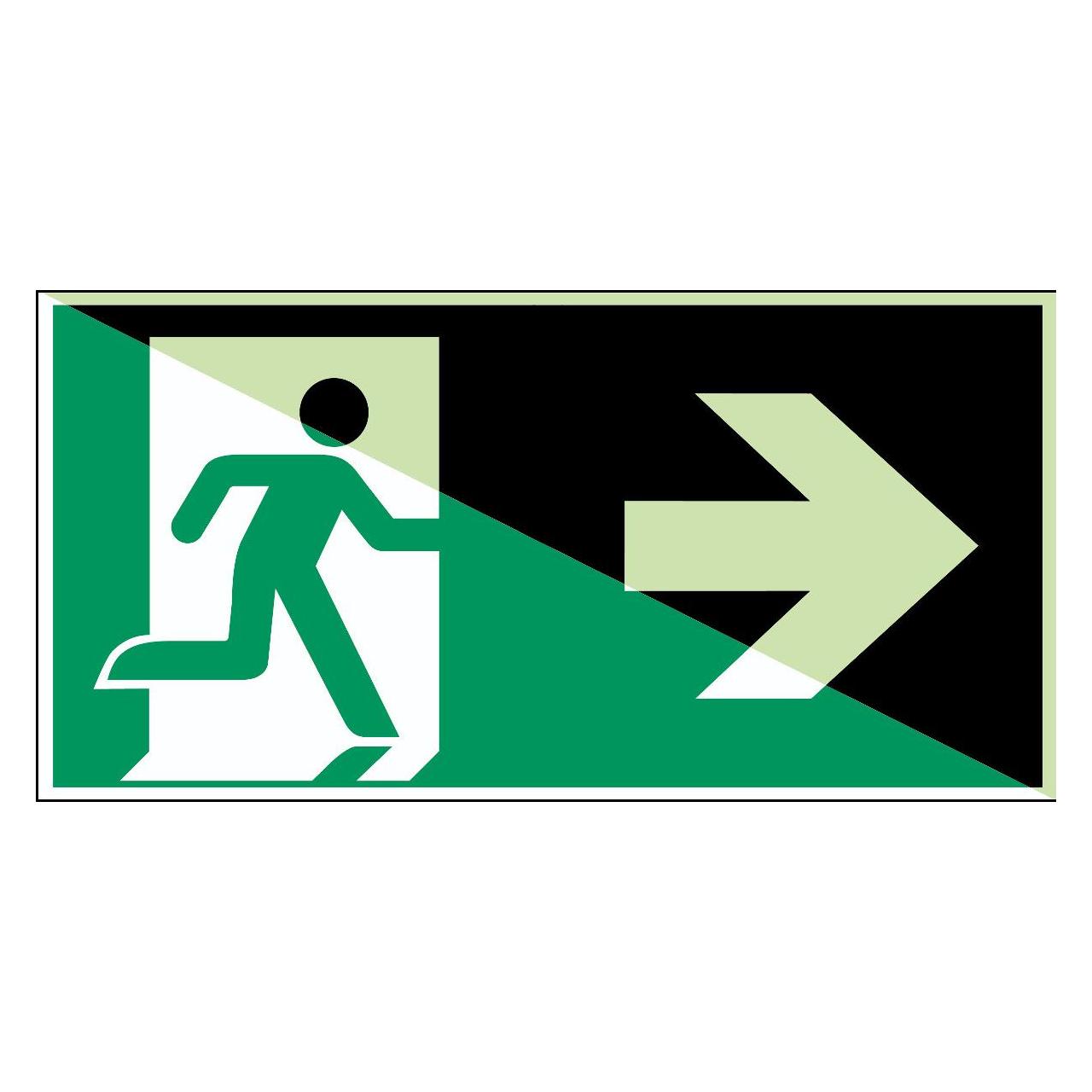 Brady Notausgang (rechts) - ISO 7010 (138947)