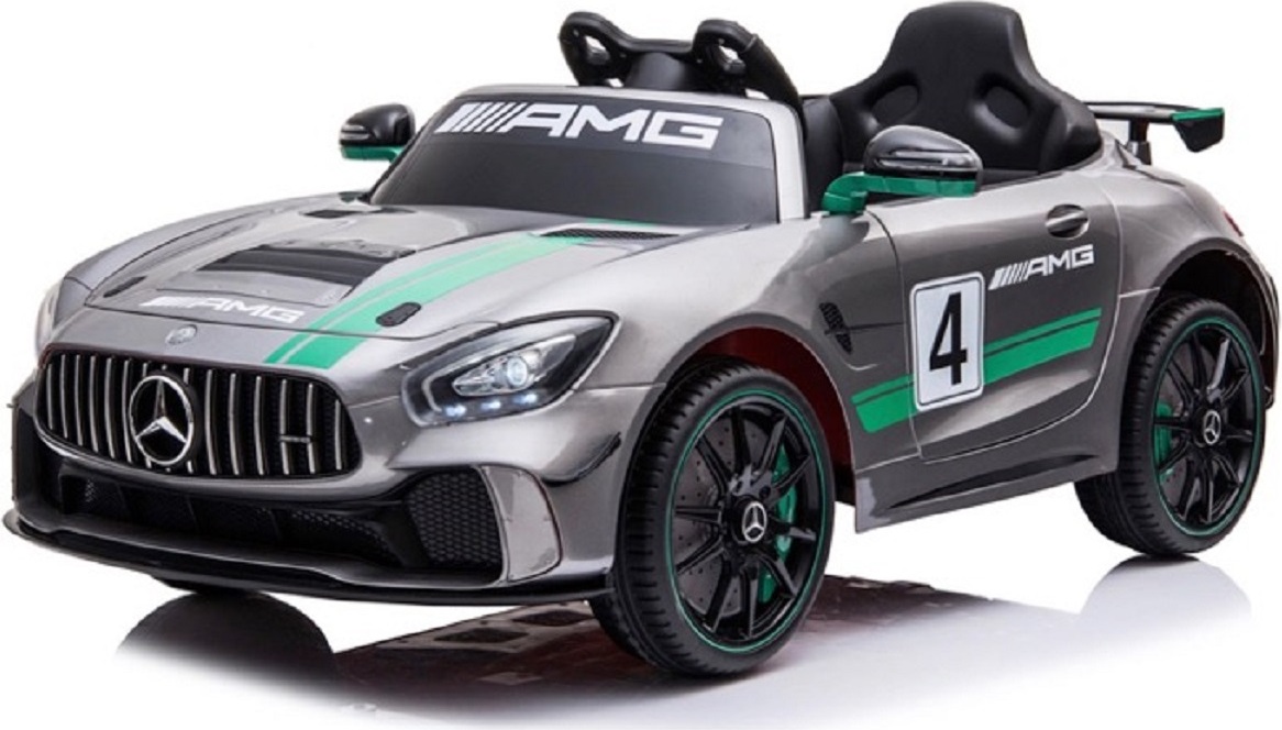 Kinder Elektroauto Mercedes-Benz GT4 12V, MP4+Ledersitz+FB+LED