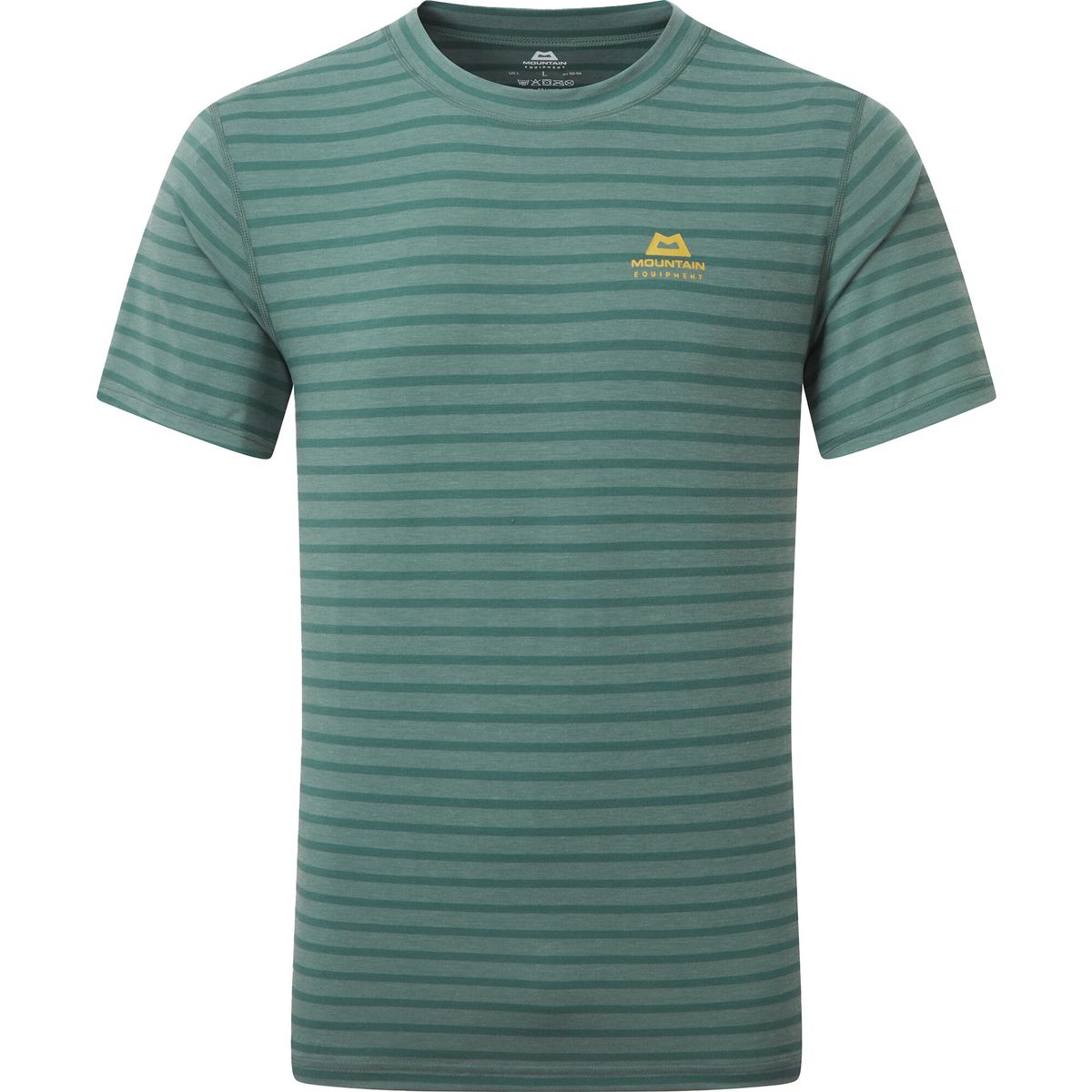 Mountain Equipment Groundup Mens Tee fern stripe (ME-01834) M ME-007390-ME-01834-M