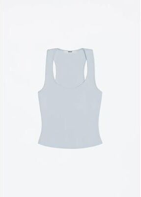 Daily Deals Depot X Back Sculpt Fit Backless Tank Top For Women Seamless Workout & Everyday Style baby Blue m