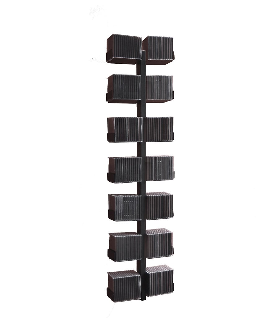 Radius Design CD-Baum 1 Regal (Wandversion) (H 170 cm, schwarz) H 170 cm | schwarz 723 A