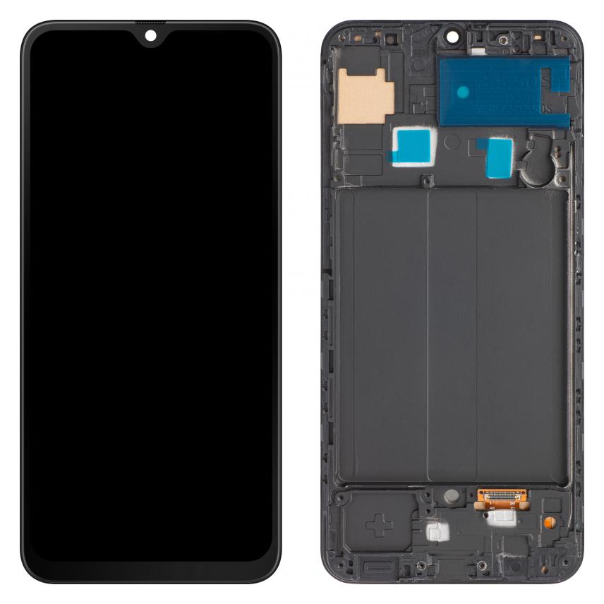 MP Display Unit für Galaxy A50 A505, Aftermarket, Schwarz (Display, Samsung Galaxy A50) (58015731)