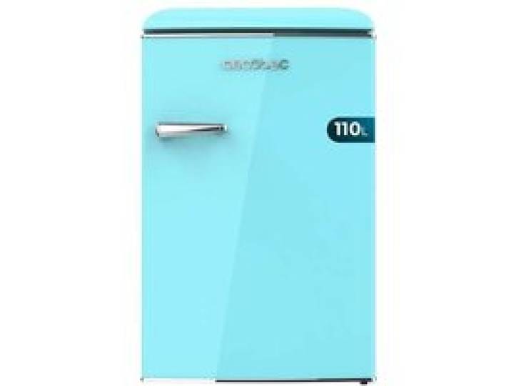 Cecotec Mini Frigo Rétro de 110 L Bolero CoolMarket TT Origin 110 Bleu E. Mini Réfrigérateur Classe E ICEBOX LED Intérieur