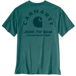 Carhartt Herren T-Shirt Irvine Work 107317 Rückenprint Relaxed Fit