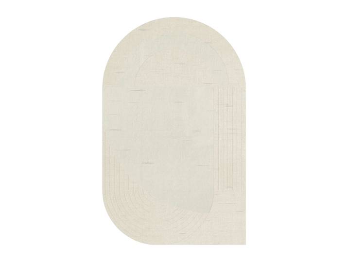 Layered Tapis en laine Circular 180x270 cm Bone white