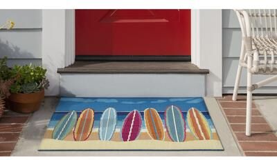 Lush Decor Esencia Surf Break Indoor/Outdoor Mat