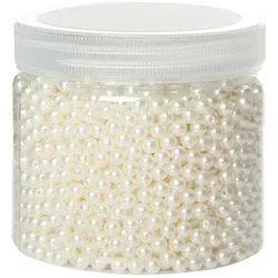 Perlen, perlmutt, 6 mm Ø, 200 g