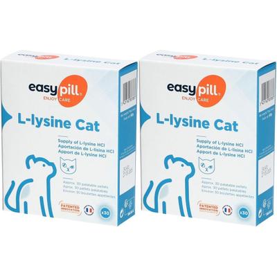 Easypill L-lysine Doppelpack 2x30x2 g Pellets