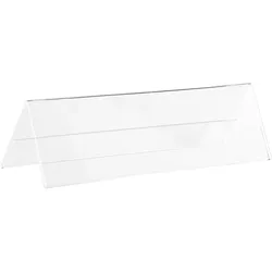 Tischnamensschilder, Acryl Querformat | 1/2 A5, Acryl (PMMA), transparent