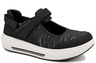 Extra Wide Width Women's Janice Stretch Mary Jane by Drew in Black (Size 10 WW)
