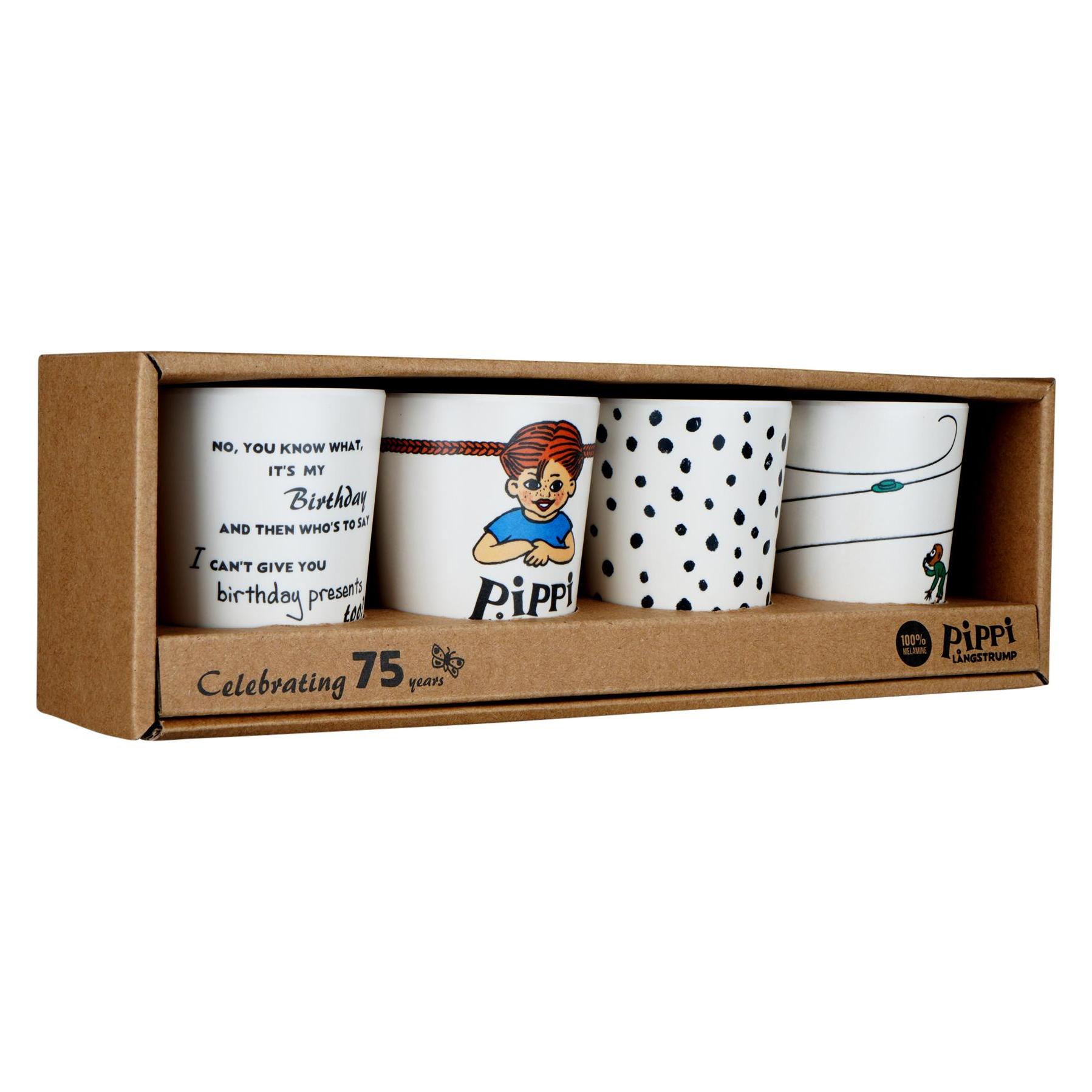Barbo Toys Pippi 100% Melamine Tableware 4 Tumbler Set (5704976086758)