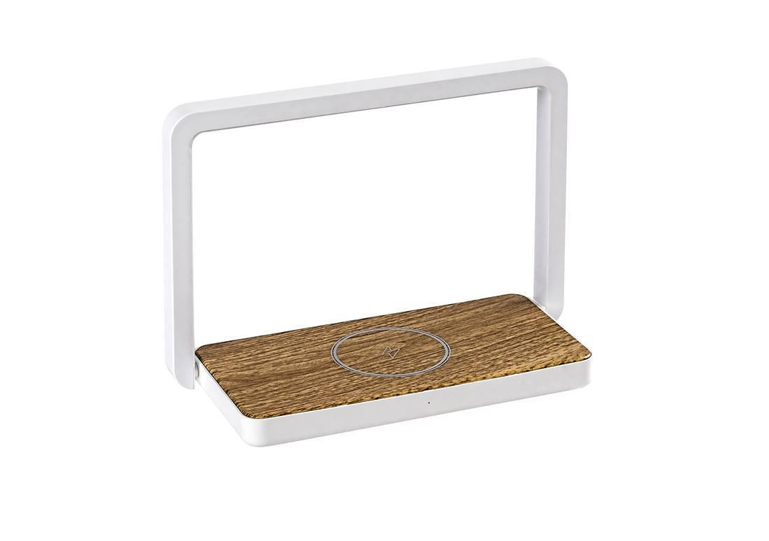 Rabalux Buldus LED Tafellamp, Bruin-Wit, Warm Wit, 4W, 3000K, 160lm, 21 cm