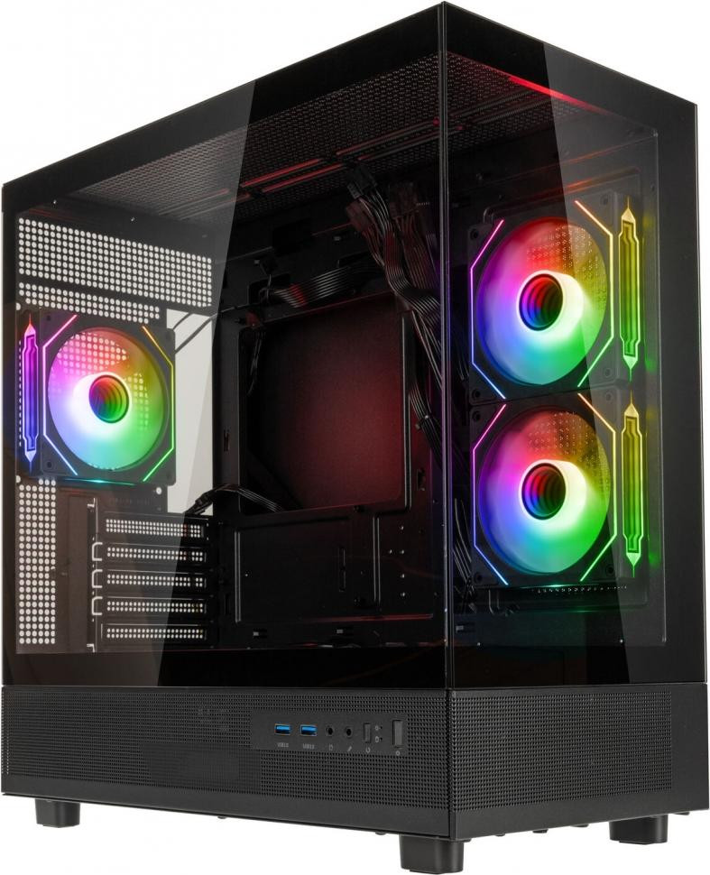 GSI SmartAssembly ARGB Glas Micro-ATX Behuizing