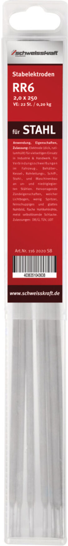 Schweißkraft Stabelektrode 2,5 x 300 ; schweisskraft (1168125SB)