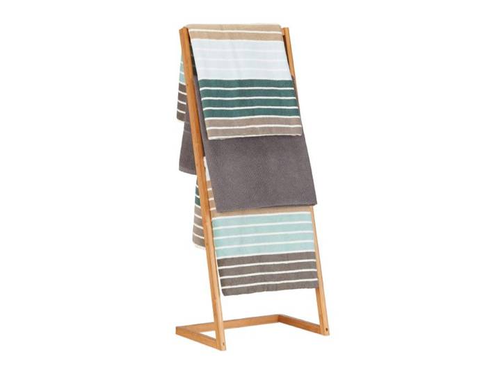 Relaxdays Handdoekenrek vrijstaand bamboe