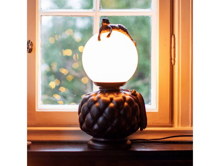 By Rydéns Designer Tischlampe Viva La Diva, schwarz, für Wohn- / Esszimmer, Keramik, Design