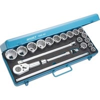 Steckschlüssel-Satz 1000AZ, 3/4", 21-teilig, Werkzeug-Set blau, mit Umschaltknarre