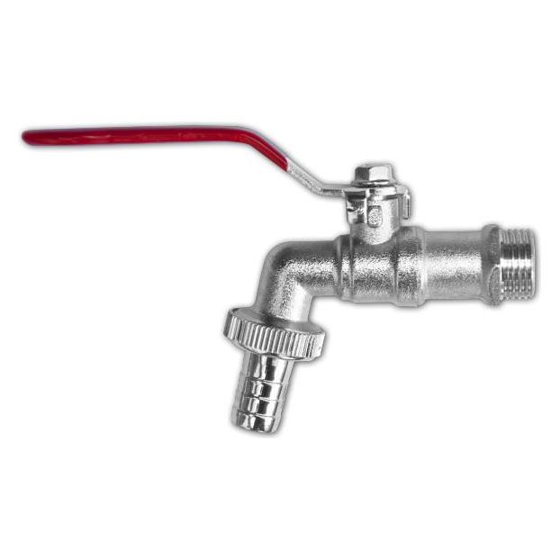 Bradas GKK031213 Profi Geka Auslaufhahn Messing - PN 10 1/2 zoll Auslaufventil, Kugelhahn Wasserhahn (GKK031213)