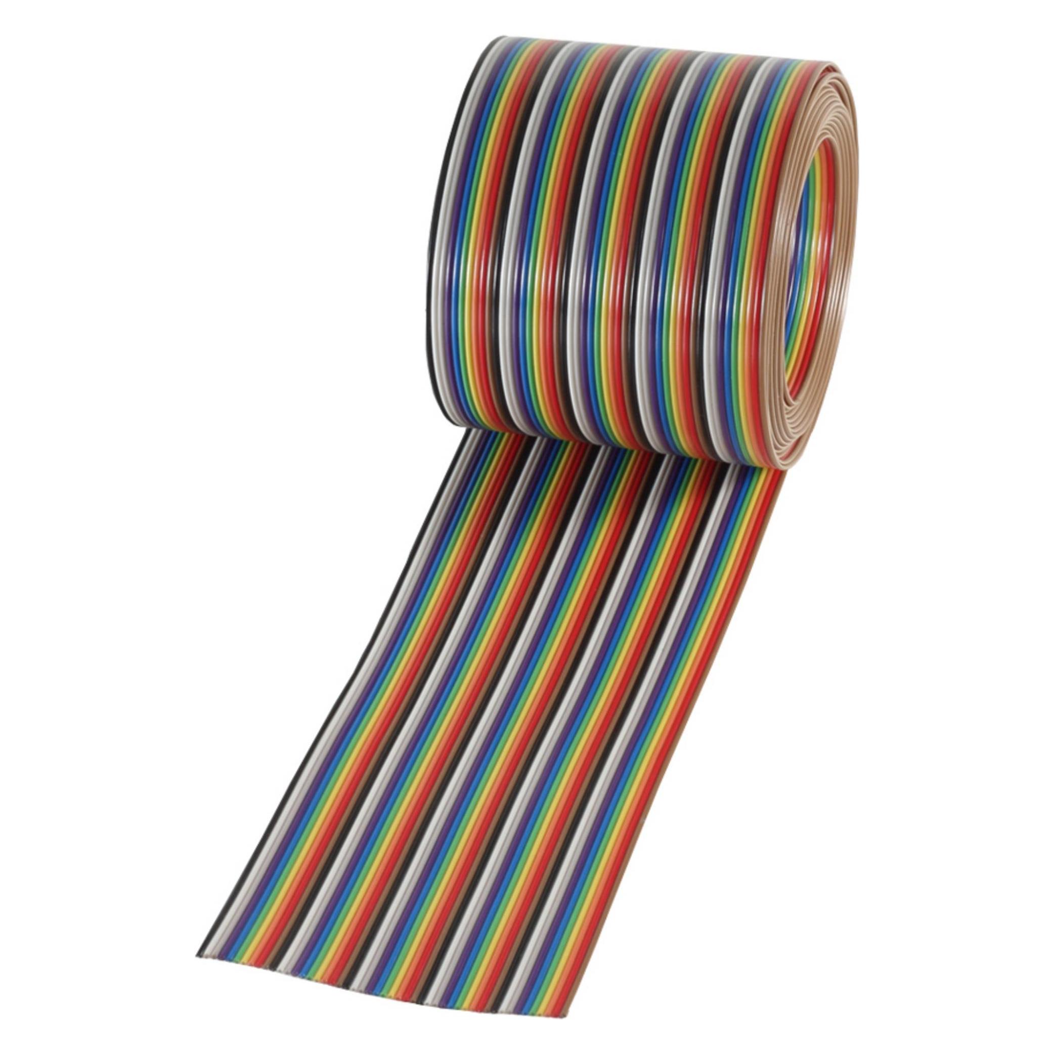 Shiverpeaks S/CONN maximum connectivity Flachkabel, farbig Raster 1,27 mm, 50 pin, 30,5m (79074)