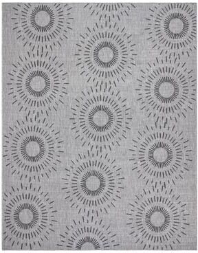 Gertmenian Tropea Tiaret All Weather Flatweave Indoor Outdoor Area Rug Modern Geometric Sunburst Polypropylene
