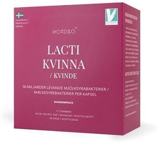 NORDBO LactiKvinde Kosttilskud 60 stk