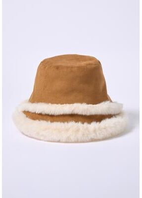 Women's Faux Suede Hat by Accessories For All in Chestnut