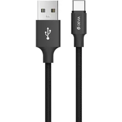 Devia Pheez Series Cable for Micro USB (5V 2.4A,1M) red (1 m, USB 2.0), USB Kabel