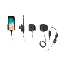 APPLE iPhone X mit Schutzhülle - Brodit 727013- aktiv Halter mit Molex Adapter
