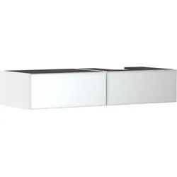Hansgrohe Xevolos E Waschtischunterschrank Mattweiß 1370x550 mm mit 2 Schubkästen, griff- und geräuschlos, SoftClose, Wandmontage