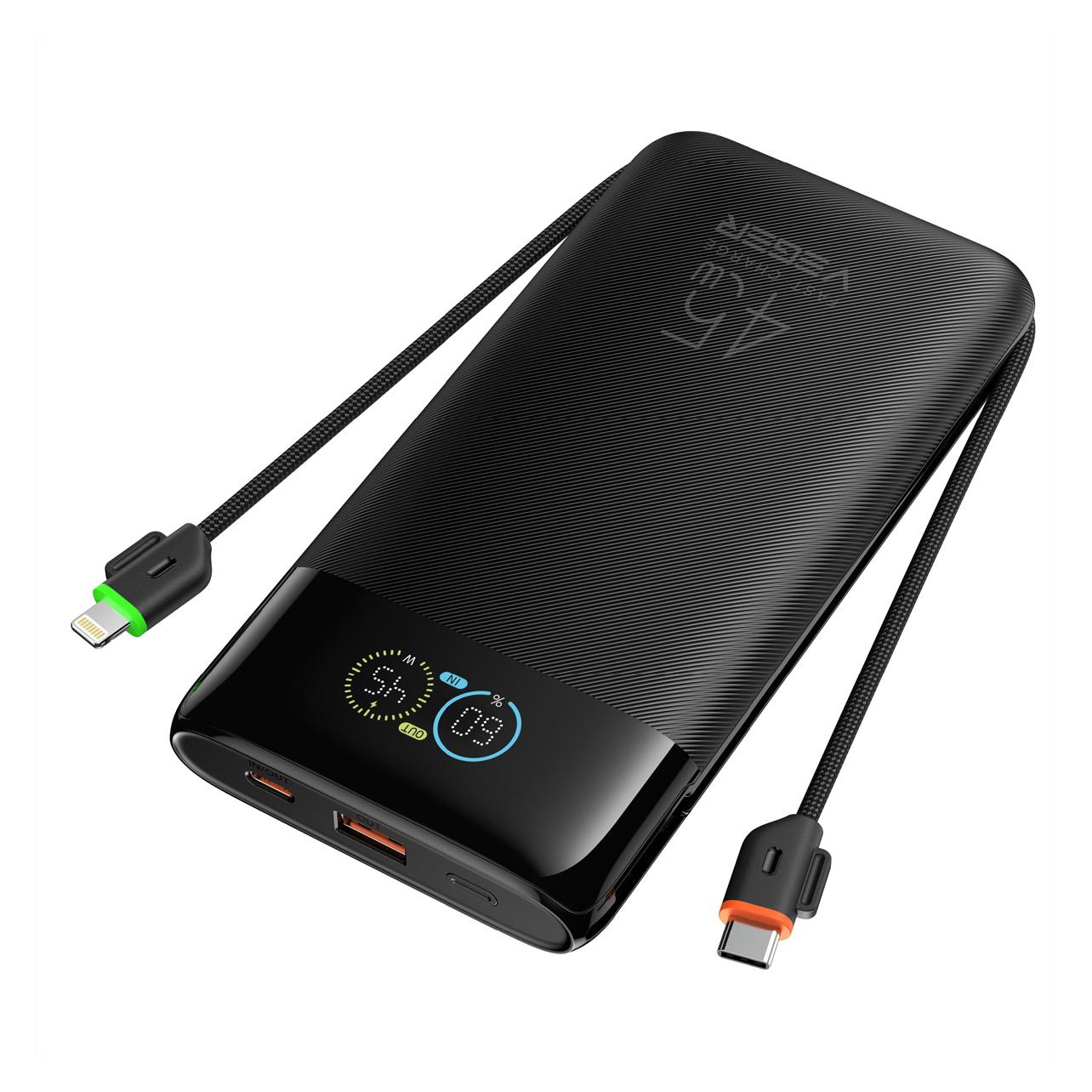 Veger Powerbank W2085S 20000mah Black (20000 mAh, 45 W) (W2085S Black)