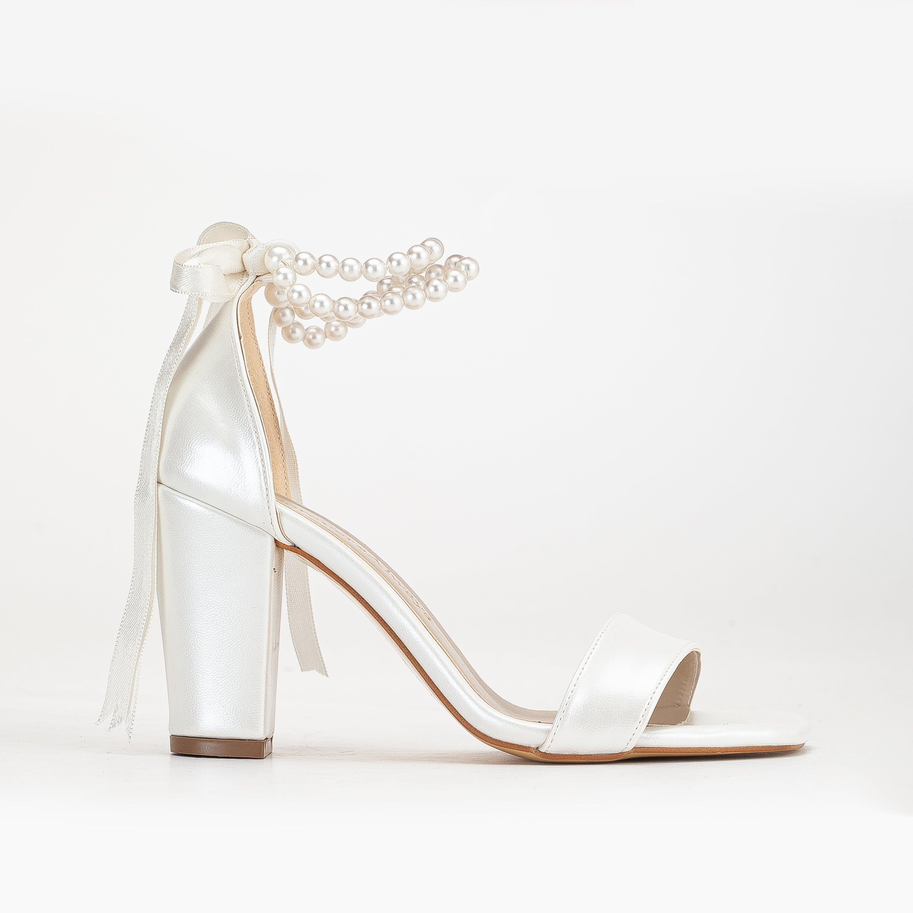 Melissa Block Absätze Sandalen with Pearls