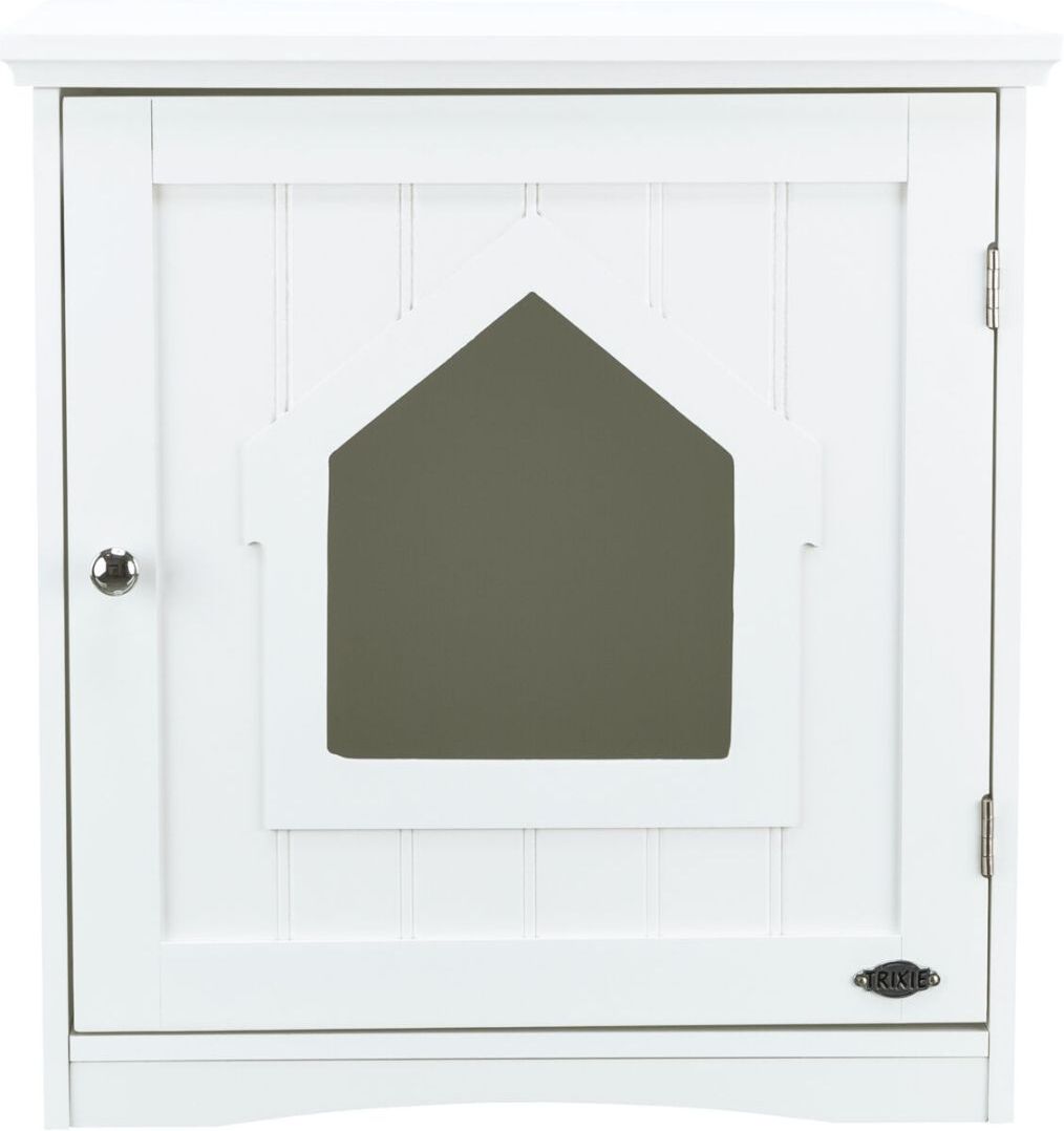TRIXIE Katzenhaus für Katzentoilette, MDF, 49 x 51 x 51 cm, weiß