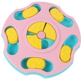 Inspire Select Dog And Cat IQ Training Food Dispenser Non Slip Enrichment Toy pink