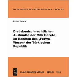 Debus:Die islamisch-rechtlichen Auskünf, Sachbücher von Esther Debus