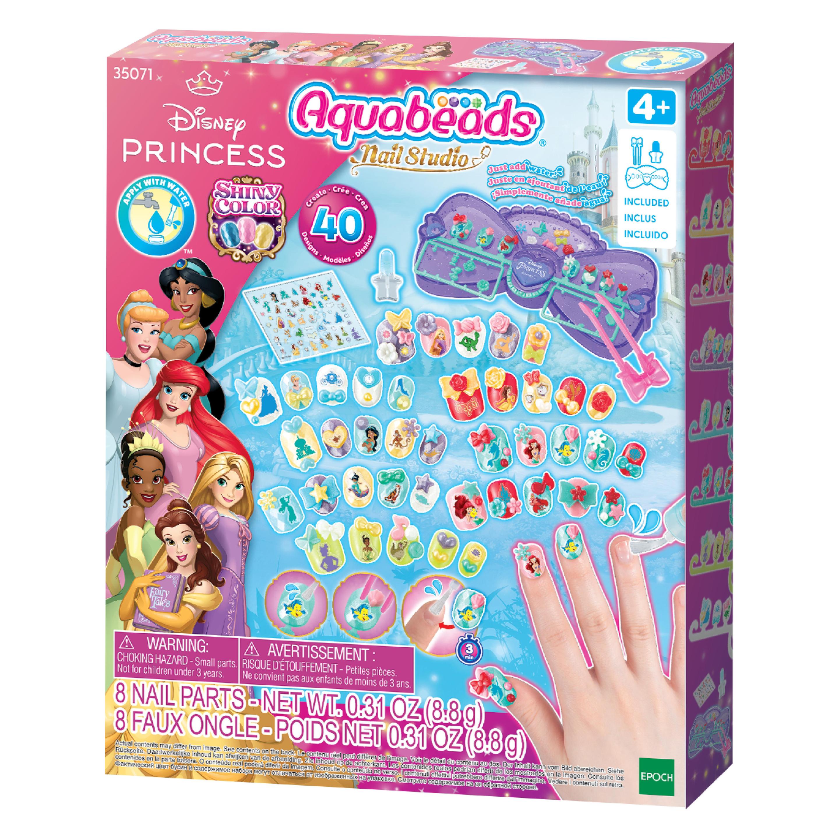 Epoch Aquabeads 35071 Disney Prinzessinnen Nagelstudio, Multicolor (Kunstnägel) (35071)