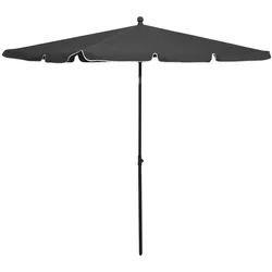 Helloshop26 - Gartenschirm mit Stange 210 x 140 cm anthrazit 02_0008324