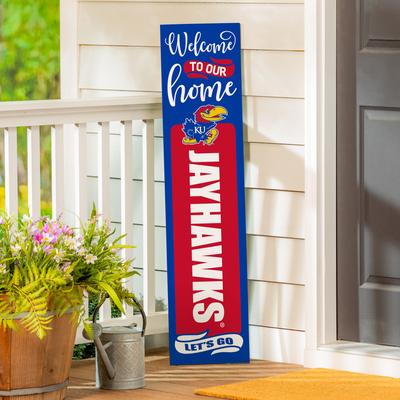 Evergreen "47"" Double Sided Seasonal Porch Leaner, University of Kansas - 47"" x 11.25"""