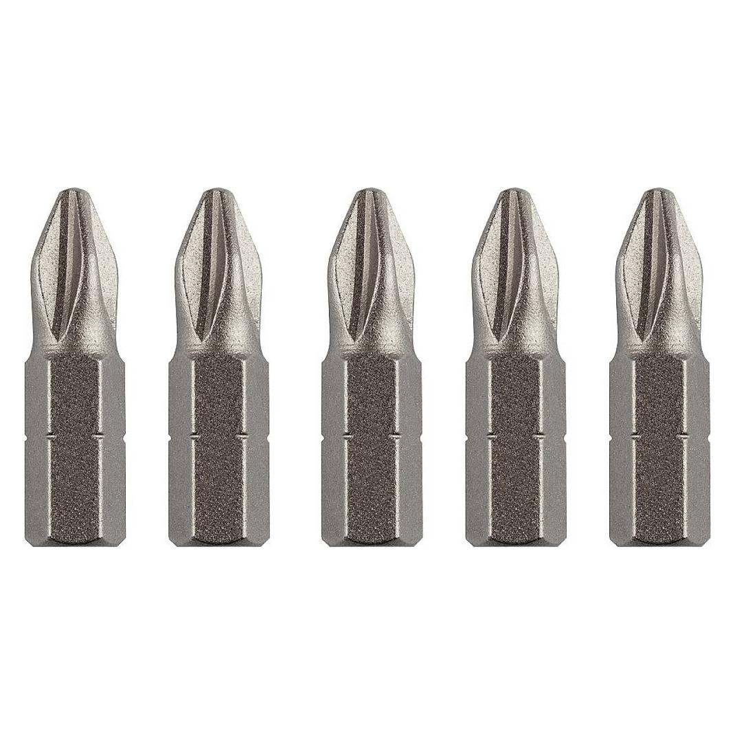 kwb 120003 Kreuzschlitz-Bit Chrom-Vanadium Stahl 5 St. (Kreuz Phillips PH) (120003)