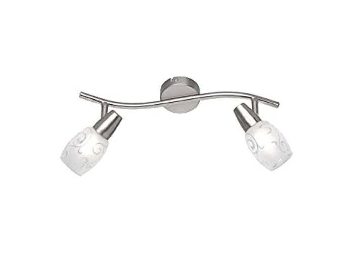 Reality Leuchten R80022007 Colmar spot, metaal, nikkel mat, 8,0 x 39,0 x 19,0 cm