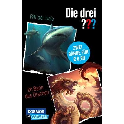 Die drei ???: 2-in1-Band mit Die drei ??? und das Riff der Haie / Im Bann des Drachen, Taschenbuch von William Arden,Christoph Dittert, Carlsen,