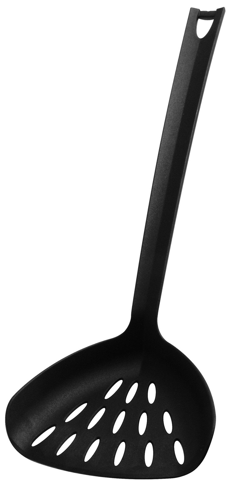 Dripio Wok-zeefschep van nylon, hittebestendig, zwart