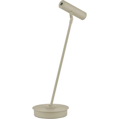 LED Tischleuchte "TOM PRO", beige (sand), 1, Ø 16cm H: 50cm, 1 Stk., HELL HÖLLISCH GUTES LICHT, Leuchten, Tastdimmer, 3-Stufen CCT, LED Tischleuchte