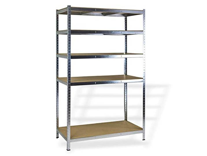 DEMA Steckregal Lagerregal Werkstattregal Kellerregal Regal 5 Böden 200x120x60 cm belastbar bis 875 kg