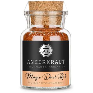 ANKERKRAUT Gewürzmischung BBQ-Rub, Magic Dust, für Fleischgerichte, Trockenmarinade, vegan, im Glas, 100 g