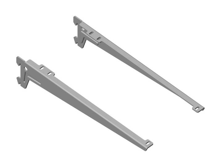 Winkelträger Lose Weissalu T 33 cm 2 Stk