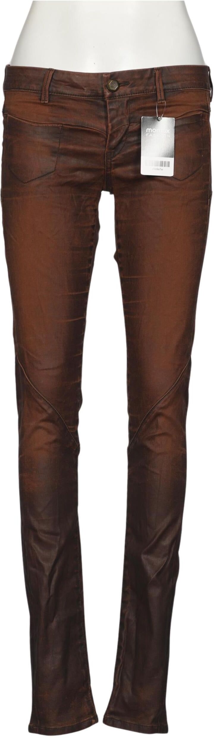 Guess Damen Stoffhose, Braun, Gr. W27, Elasthan / Baumwolle - Second Hand