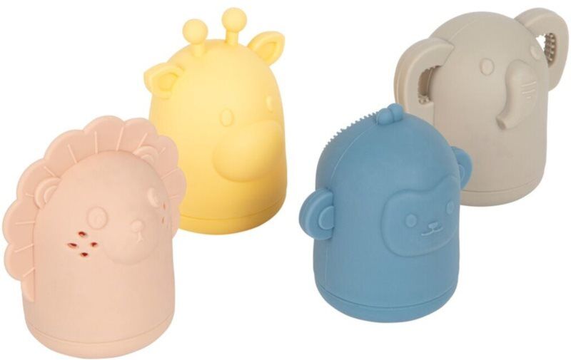 Small foot Silicone Bath Toy Set jouet aquatique 12m+ 4 pcs