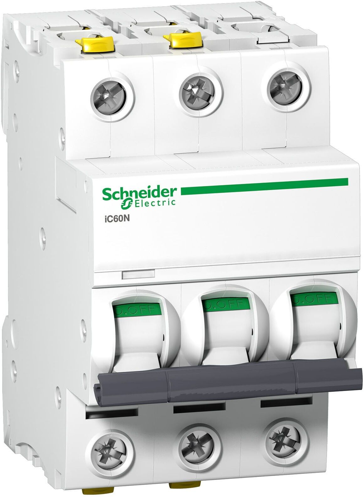 Schneider Electric Minibrytare (MCB), Acti9 iC60H, 3 P, 10 A, C-kurva, brytförmåga 10 kA vid 415 V A