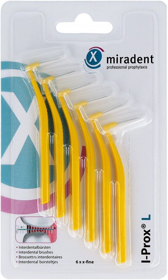 Miradent Interdentalbürste I-prox L 0,5 mm gelb