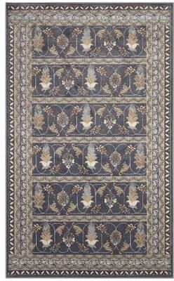 "Ariana Sarai Indoor Area Rug Bronze by Brylane Home in Navy (Size 7'10""X9'10"")"